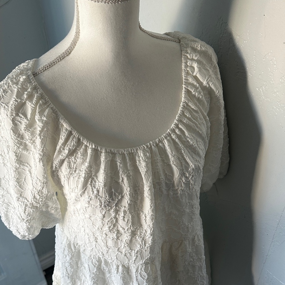 Moon River White Lace Mini Dress - Picture 7 of 10